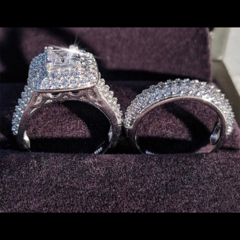 925 Sterling Silver Ring Set
